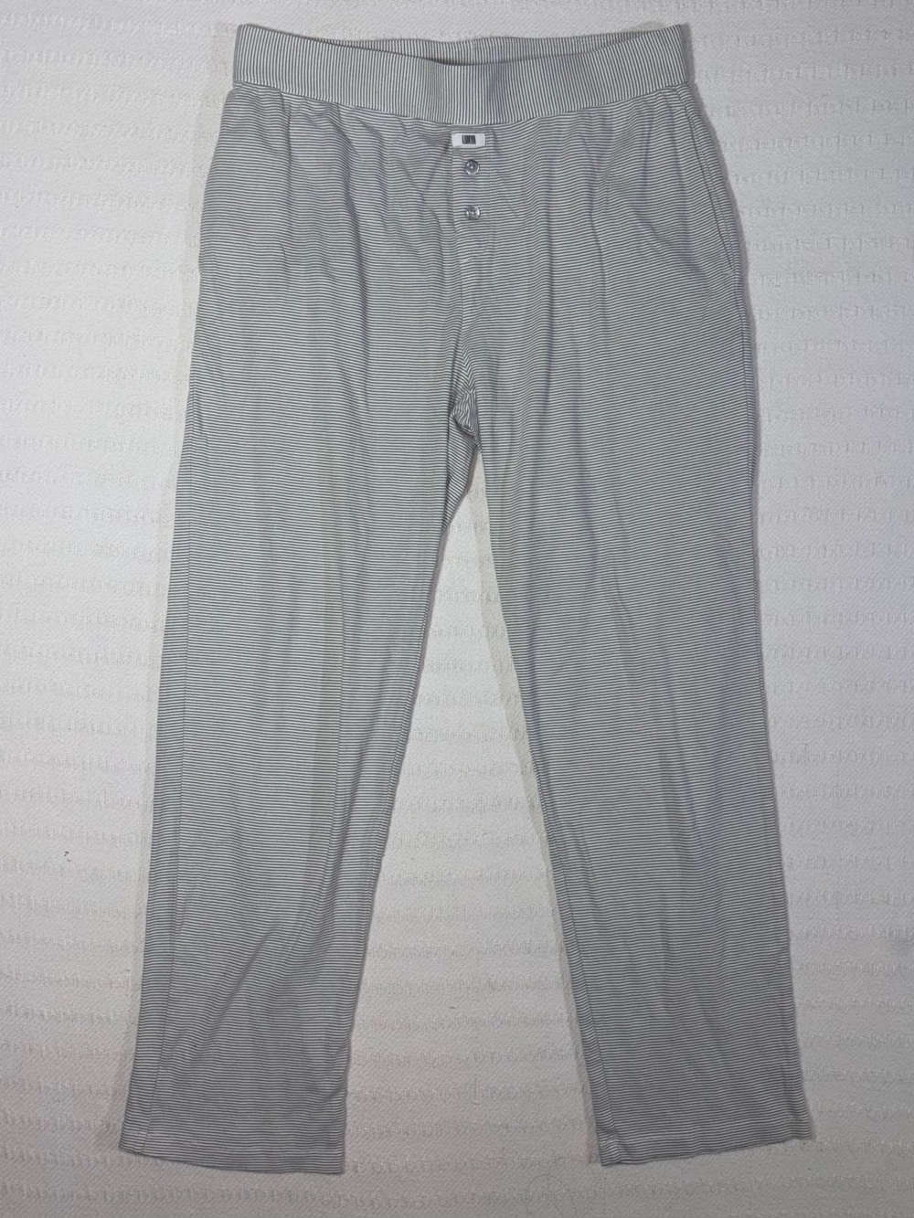 Lunya Good in Bed Organic Linen Cotton Silk Wide Leg Lounge Pajama Black Pants S